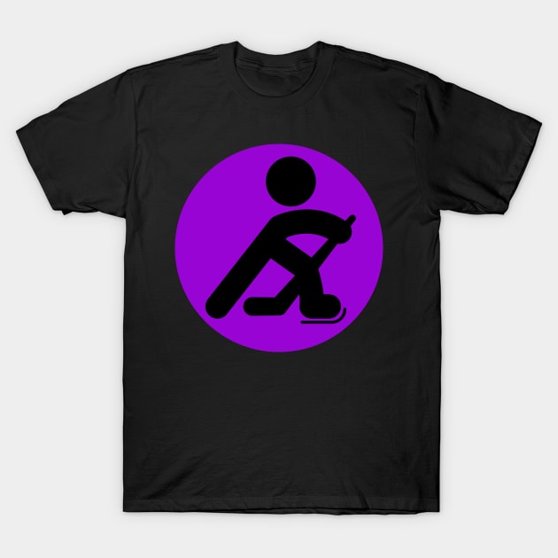 HOCKEY PLAYER SILHOUETTE T-Shirt by HOCKEYBUBBLE